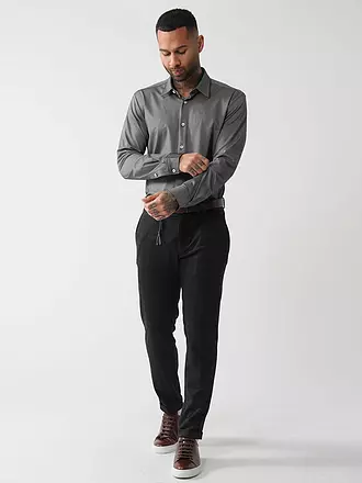 BOSS | Chemise Slim Fit ROAN | schwarz